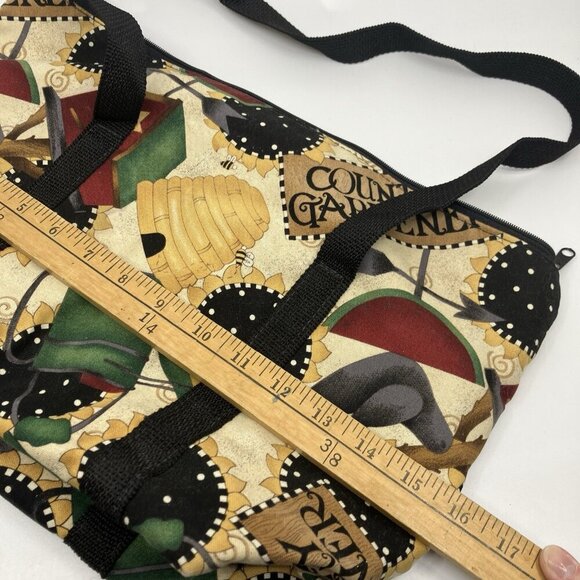 Vintage Moon Glow Shoulder Bag Handmade Sunflower Garden Granny Beehive - Picture 11 of 11